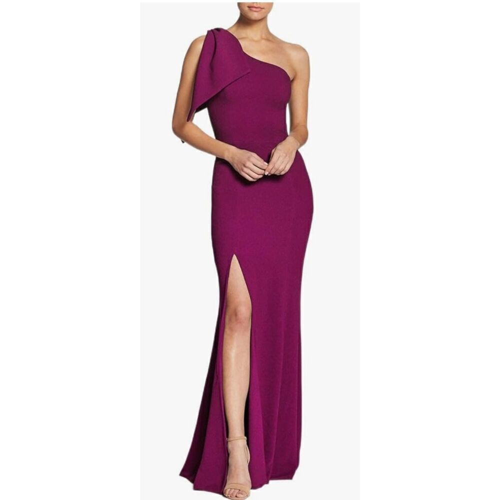 Dress the Population  Georgina Asymmetrical Bow Neckline - XXL (14-16)